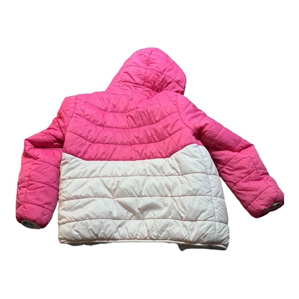 Size medium (10/12) girls reversible Eddie Bauer puff jacket. Lightly used - Picture 5 of 7
